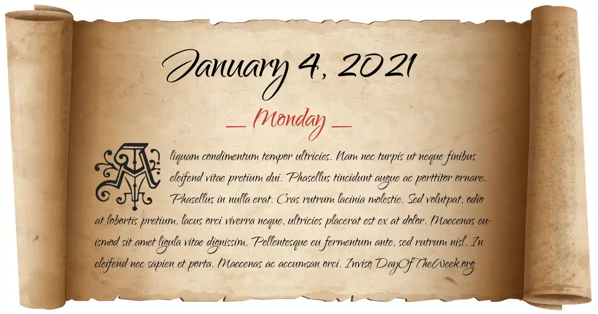 January, 2021